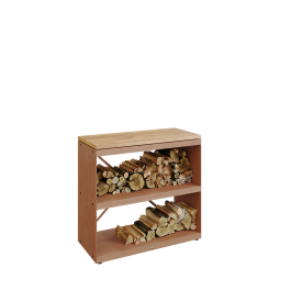 Wood Storage Corten Dressoir