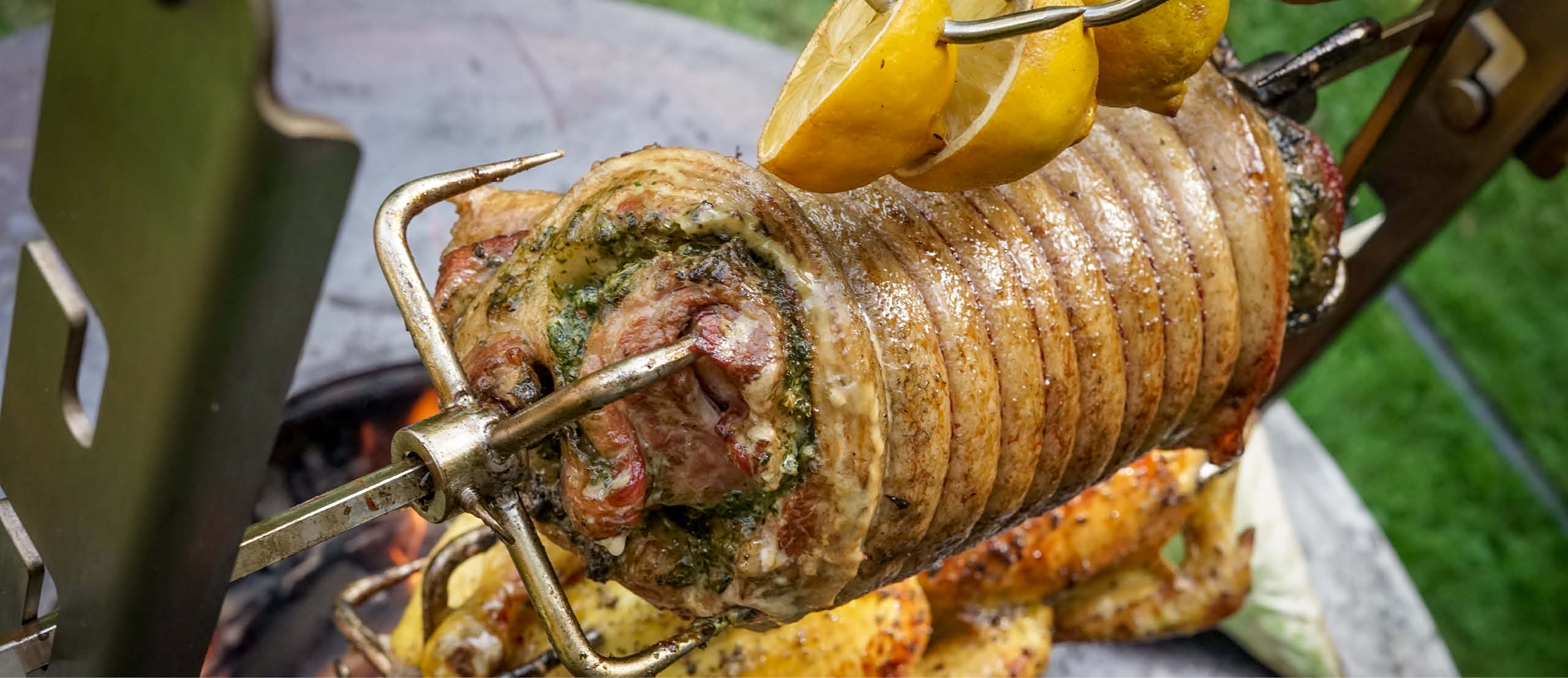 Poitrine de porc duroc avec pesto maison