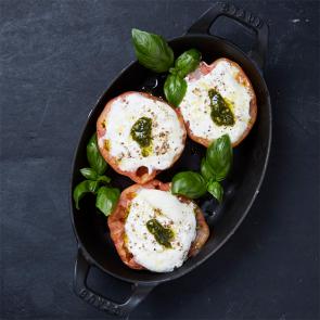 Tomate cuite et mozzarella